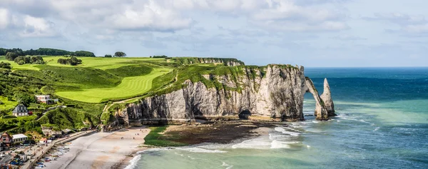 Picturesque view of seashore near Etretat