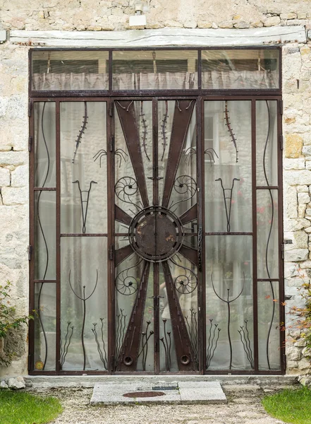 Old metal door