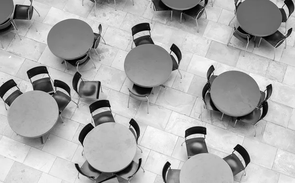Chairs and tables in the university of Zurich