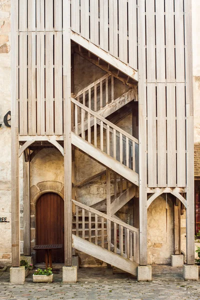 Ancient wooden staircase