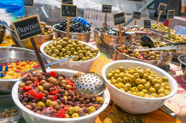 Variety pickled olives