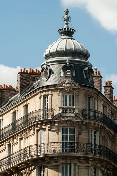 Typical parisian building top