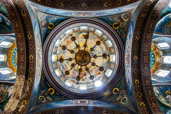 Internally furniture of the Panteleimonovsky cathedral in a new-Athos monastery
