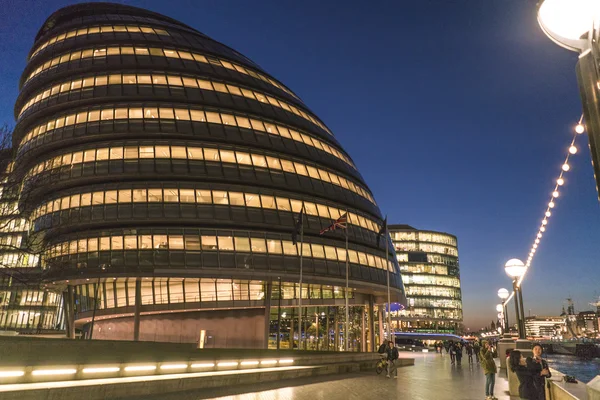 London City Hall and Queens walk - LONDON/ENGLAND  FEBRUARY 23, 2016