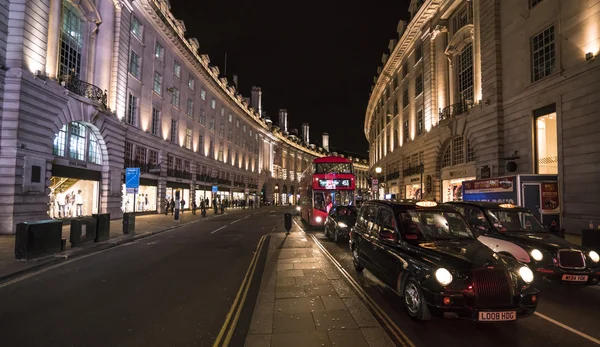 Regent Street by night  LONDON, ENGLAND - FEBRUARY 22, 2016