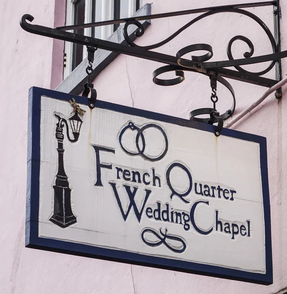 French Quarter Wedding chapel in New Orleans - NEW ORLEANS, LOUISIANA - APRIL 18, 2016