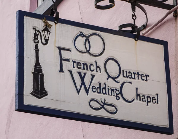 French Quarter Wedding chapel in New Orleans - NEW ORLEANS, LOUISIANA - APRIL 18, 2016