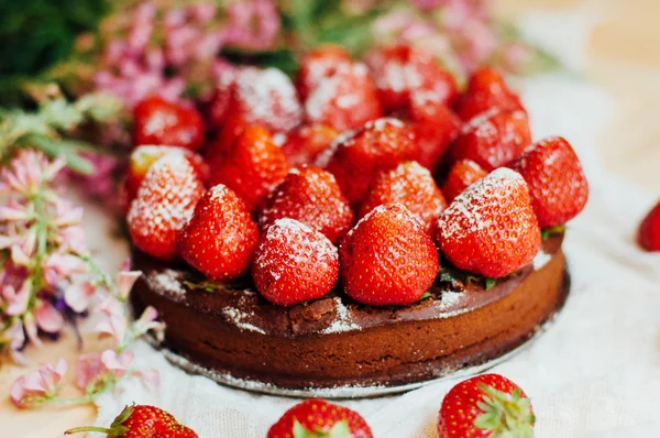 Strawberry tart, strawberry shortcake, strawberry jam. serving h