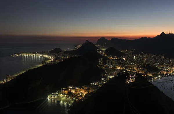 Night View of Rio de Janeiro from Sugar Loaf Mountain