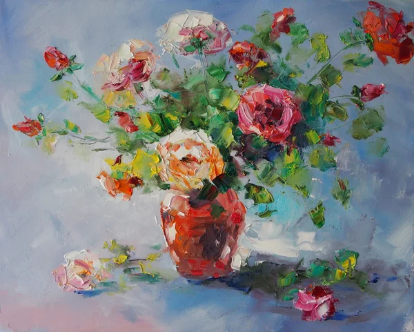 Art Oil Painting Picture Still Life with Roses