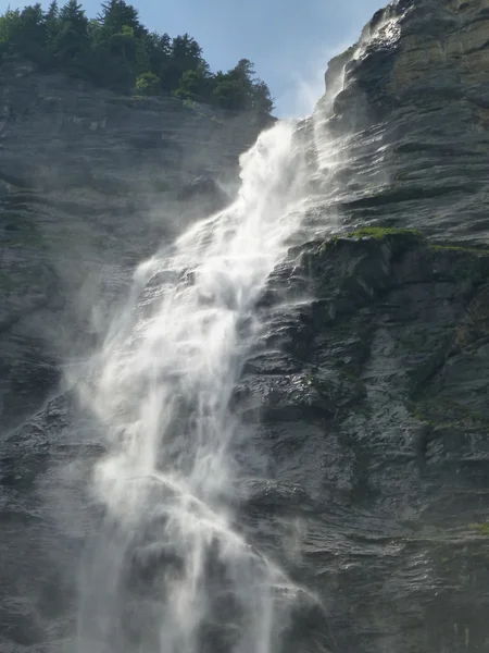 Waterfall in Lauterbrunnen valley, Switzerland