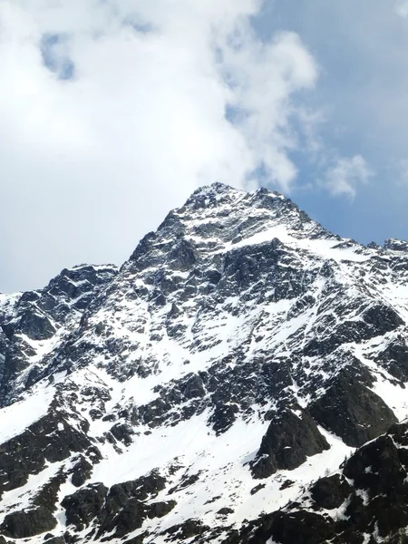 Snow-covered summit of the Sackhorn Mountain, Switzerland