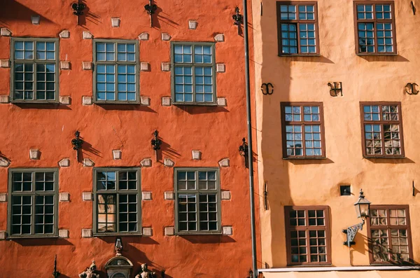 Houses on Stortorget square in Gamla stan, Stockholm, Sweden