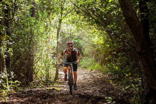 Bibbona, Tuscany, Italy - May 24, 2016: lifestyle Mountain bike