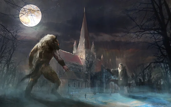 Battle of immortals werewolf vs vampire