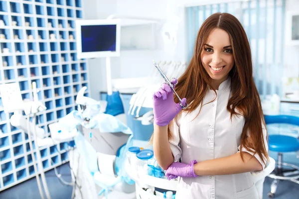 Portrait of a surgeon at work. Orthodontic Treatment. Dental care Concept.