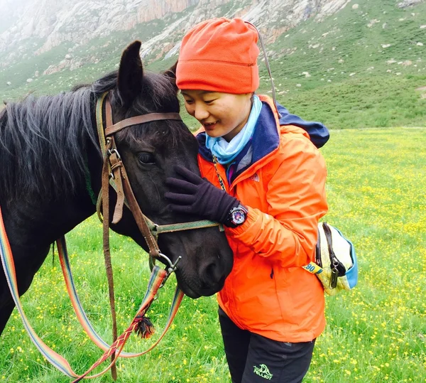 A girl who loves horse and nature