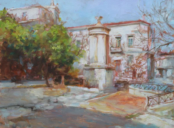 Streets of Athens ,Greece,handmade paintings
