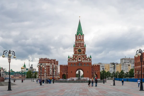 Annunciation Tower. The Republic of Mari El, Yoshkar-Ola, Russia. 05/21/2016. The Republic of Mari El, Yoshkar-Ola, Russia. 05/21/2016.