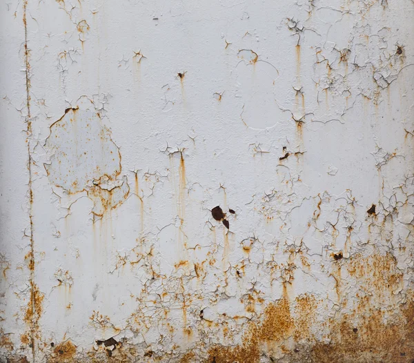 Rust aged White Metal wall.