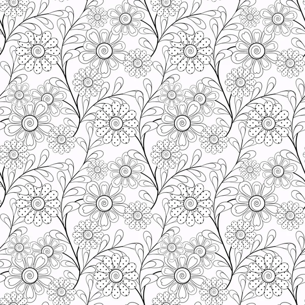 Coloring page book  ornamental elements black and white pattern illustration