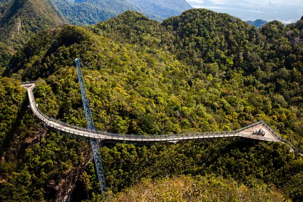 View of Langkawi Sky Bridge from a higher vantage point