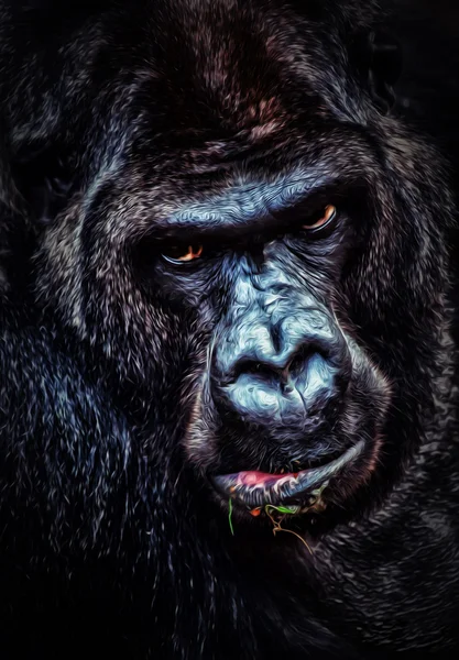 Angry Gorilla portrait