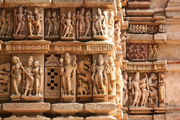 Khajuraho temples and their erotic sculptures, India