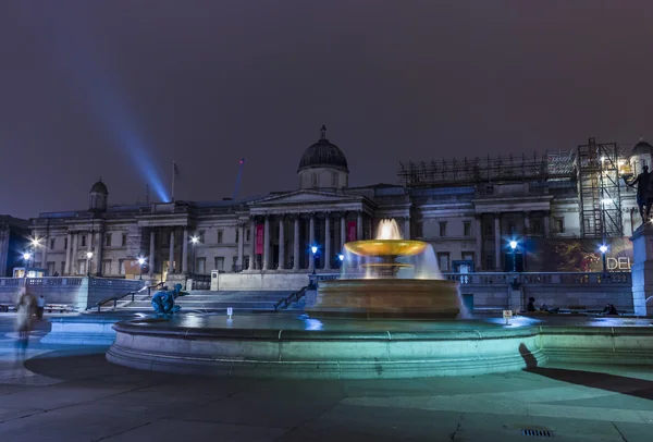 National Gallery support Belgium with black, yellow and red changing lights.