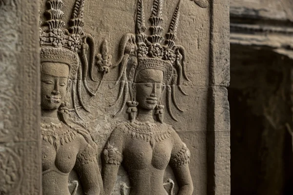 Cambodia angel sculpture in Angor Wat