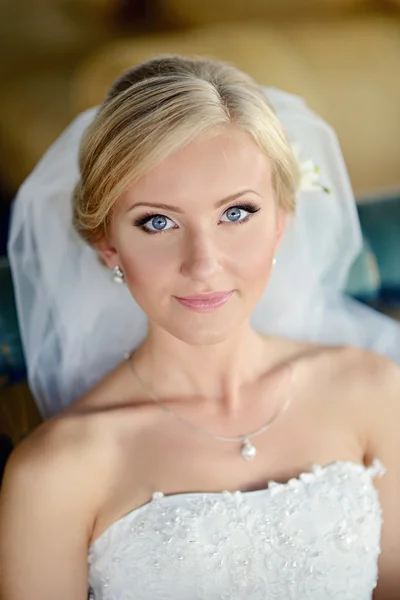 Beautiful blonde bride in wedding dress - Stock Image - Everypixel Beautiful blonde bride in wedding dress - Stock Image - Everypixel