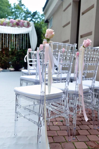 Beautiful wedding arch and chairs