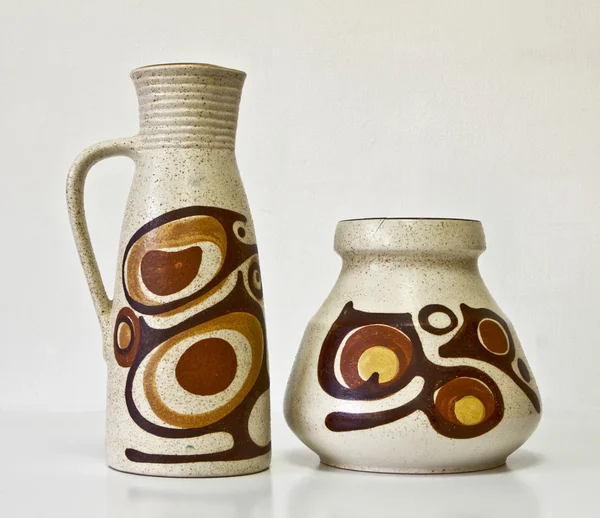 Vintage ceramic pair in retro style