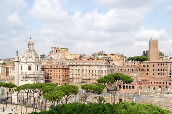 Spectacular panorama of ancient Roman empire - currently Rome, Italy