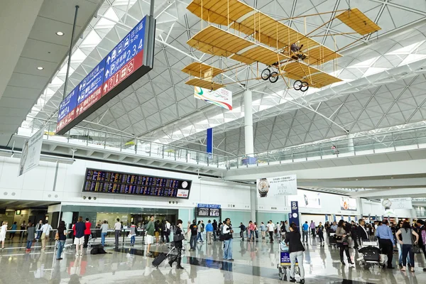 Hong Kong airport arrivals hall, China