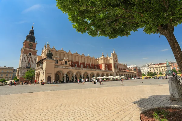 A view of the old square (sukiennice) in Krakow,Poland