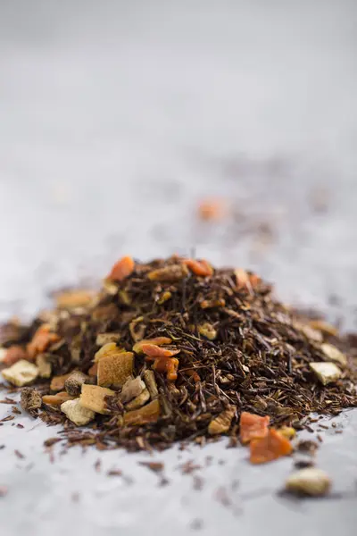 Aromatic African tea Orange Rooibos spilled