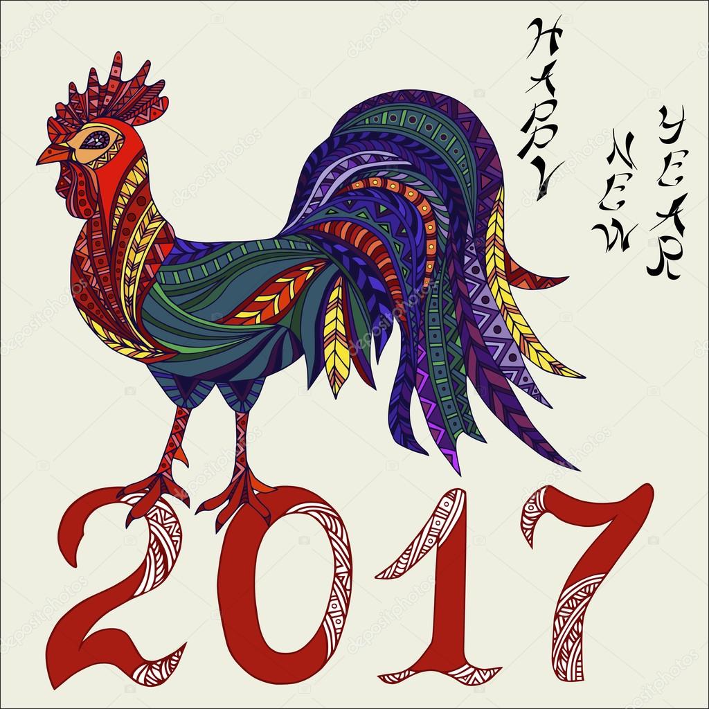 Новогодние открытки на Год Петуха 2017 79 Новогодние открытки на Год Петуха 2017 36