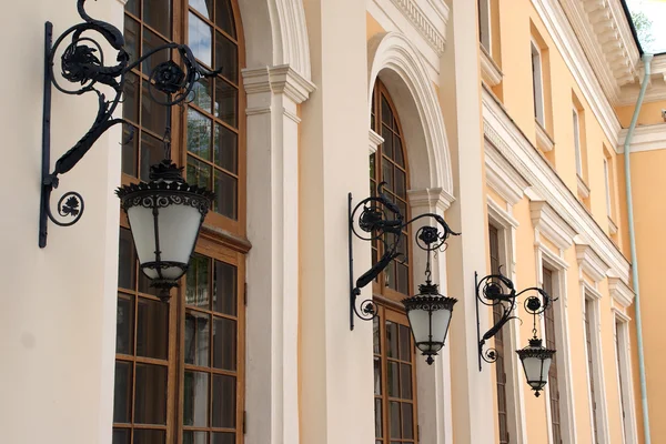 The lanterns on the wall