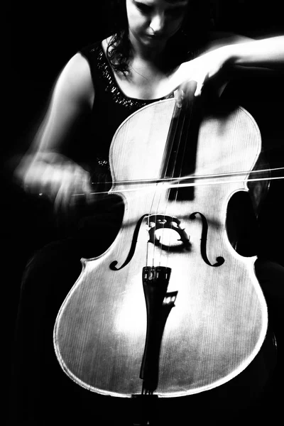 Portrait of a girl playing the cello.