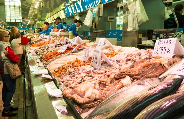 Fish stand in a market
