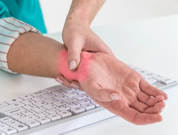 Wrist pain from working with computer,Carpal tunnel syndrome
