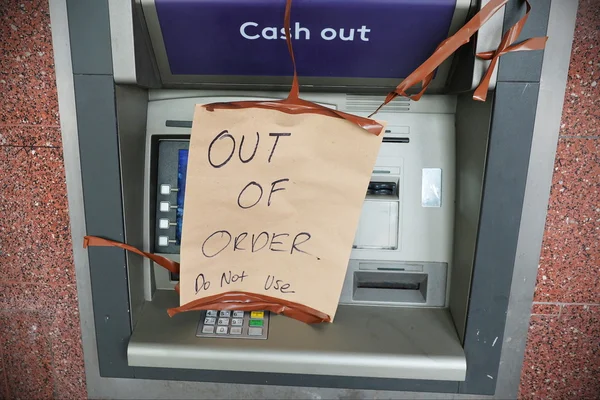 View of an Out of Order Machine