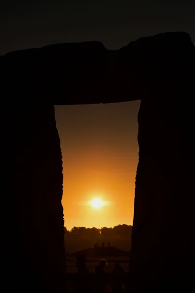 View of the Autumn Equinox Sunrise against the Silhouette of the Standing Stones