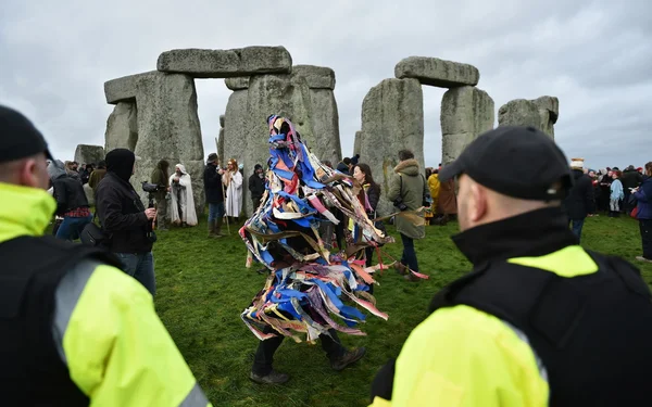 Pagans, druids and revelers celebrate the winter solstice at the ancient standing stones