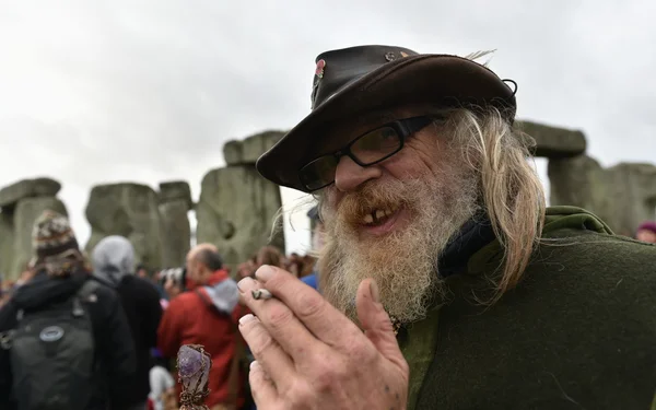 Pagans, druids and revelers celebrate the winter solstice at the ancient standing stones