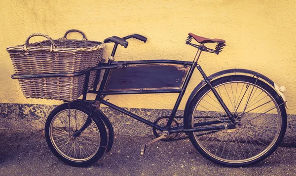 An old fashioned delivery bicycle