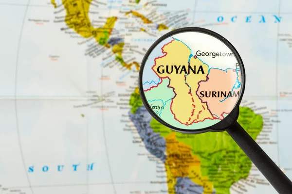 Map of Co-operative Republic of Guyana