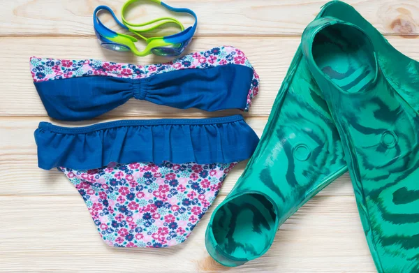 Kit for children in the summer sea