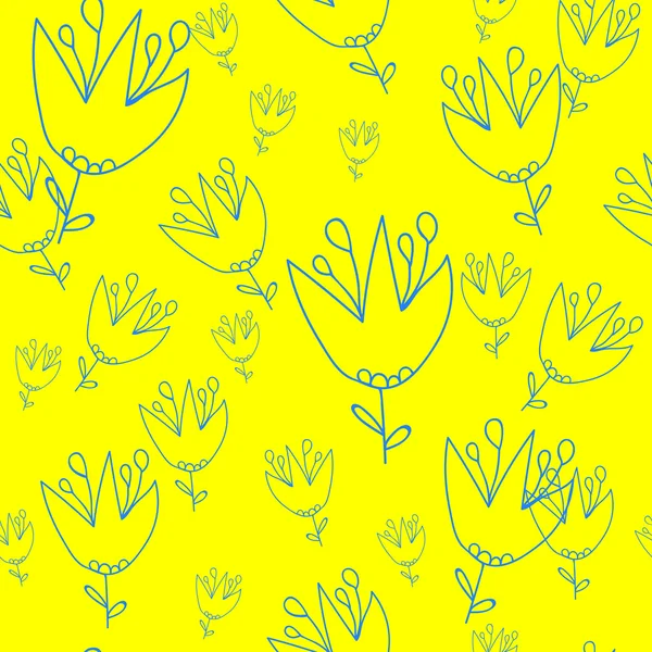 Pattern flowers yellow